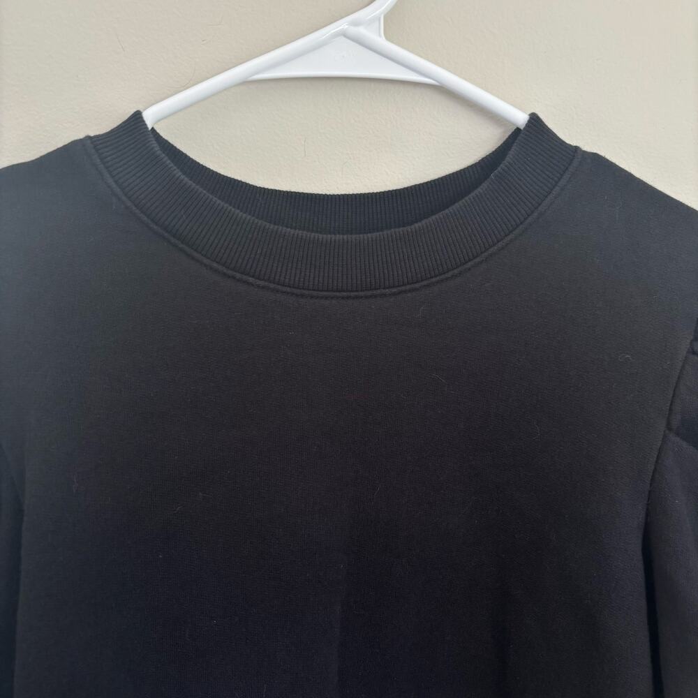 Sold Out NYC Just Enough Puff Short Sleeve Sweatshirt Black Size Small - Picture 4 of 9